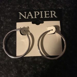 Napier sterling silver hoops